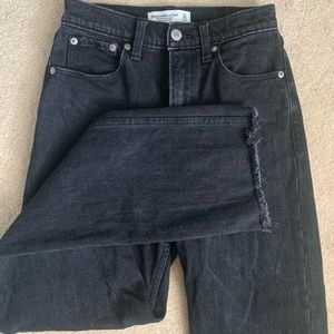 Abercrombie curve love straight leg jeans
